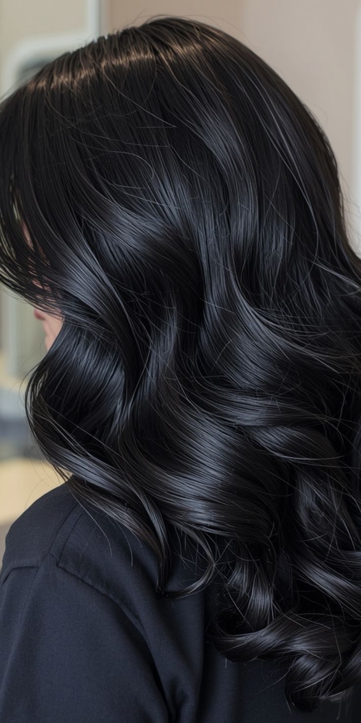 22 Glossy Black Haircolor Ideas That Make Hair Look Smooth and Luxurious 22 Glossy Black Haircolor Ideas That Make Hair Look Smooth and Luxurious